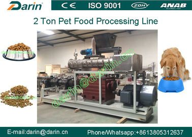 2 Roestvrij staal 304 van de ton Groot Capaciteit Uitdrijvende de Verwerkingslijn van het MachineVoedsel voor huisdieren