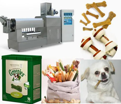 De snelle Machines van de Voedsel voor huisdierenverwerking voor Hoogte - de eiwitvleesvoeding kauwt