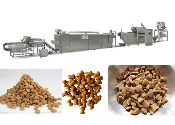 Huisdier Voer Extruder Vis Pellet Productielijn 5300 x 1100 x 2300mm