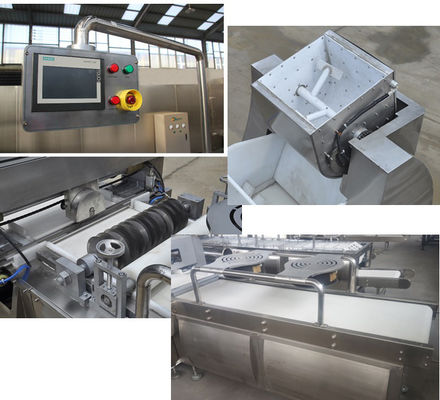 MK-75 Pindakaasreep Snij- en Maakmachine met Siemens PLC