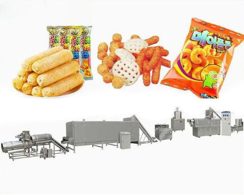 De grote Machine van de de Rookwolksnack van de Capaciteitsoutput, SS304-Rijstrookwolk die Machine maakt