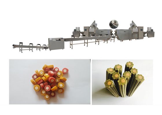 Siemens Motor Pet Treat Dog Food Extruder Kauw Snack Extruder Machine Roestvrij staal