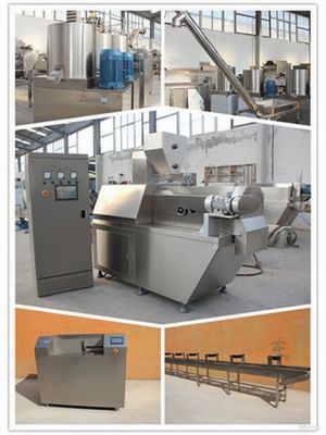 Siemens Motor Pet Treat Dog Food Extruder Kauw Snack Extruder Machine Roestvrij staal