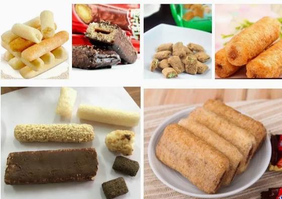 Van het de snackvoedsel van het rookwolkgraan de verwerkingslijn met afwerking die, het uitdrijven, het vormen mengen zich