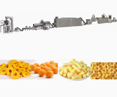 De Extrudermachine van de automatiseringssnack, 3 de Snackkorrels die Fryums van D Machine maakt