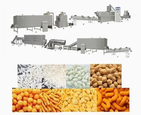 2D 3D de Extrudermachine van de korrelsnack, graanspaanders die machine maken