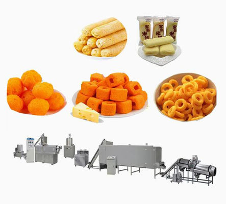 De gepufte Machine van de voedselextruder/bradende de verwerkingslijn van het snackvoedsel