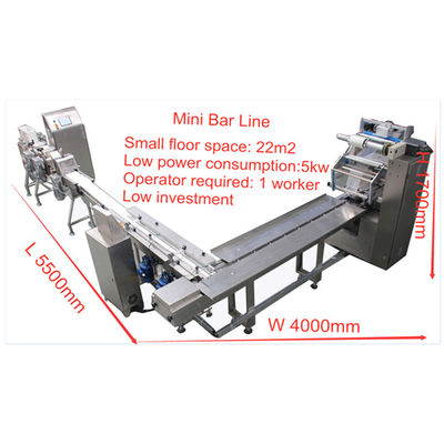 150mm 90pcs/Min Cereal Bar Making Machine met Snijder