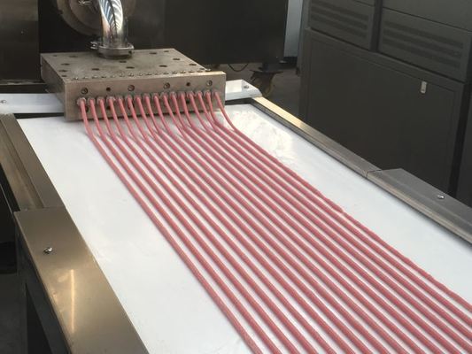 Van de de Stroken Koude Uitdrijving van het hondvlees van de de Machinehondevoer van Foring het Vleesstrook die Lijn uitdrijven