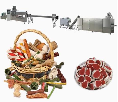Van de de Kauwgomhond van de Voedsel voor huisdierenmachine Productie de met geringe geluidssterkte van de de Snackshoge snelheid