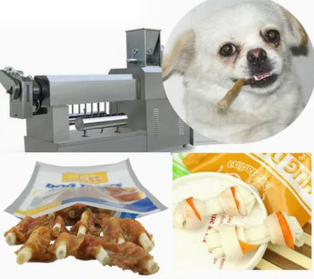 Van de de Kauwgomhond van de Voedsel voor huisdierenmachine Productie de met geringe geluidssterkte van de de Snackshoge snelheid