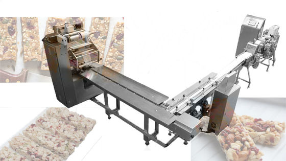 2.2kw Mini Granola Nut Bar Cutting-Verpakker van Wiith van de Machine de Volledige Lijn