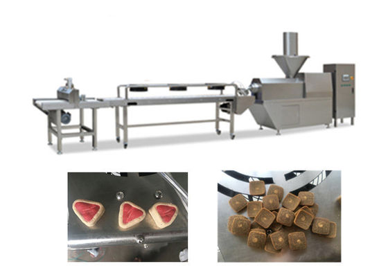 Productielijn 300-500kg/Hr van het roestvrij staal de Schokkerige Voedsel voor huisdieren