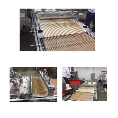 De eend verse Mest plakt Van het de Machine200-500kg/hr Roestvrije staal van de Voedsel voor huisdierenextruder de Strooksnacks van Munchy Vlakke Makend Machine