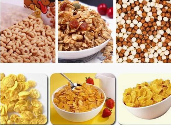De rookwolksnacks/Cornflakes/maïs schilfert het maken van machine af, cornflakesmachines