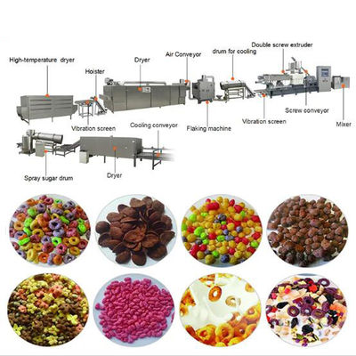 Ontbijtgraangewas en Cornflakesproductielijn/de Extrudermachine van de rookwolksnack