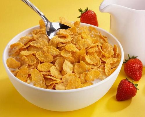 Glutenvrije Bulk Ontbijtgranen Cornflakes Verwerkingsmachine Engelse Versie
