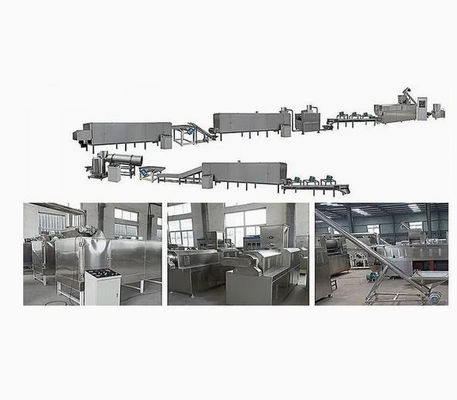300 - de Lijn van de de Cornflakesverwerking van 350kg/h, De extrudermachine van de rookwolksnack