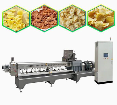 De Snackproductielijn van het Cornflakesontbijt die met Verpakkingsmachine wordt uitgerust