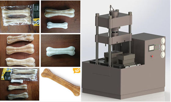 De Snacks die van de ongelooide huidhond Machine, de machine van de hondevoermaker vervaardigen