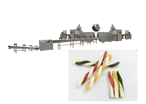 Kip Bacon Natuurlijke Vier Sterren Gedraaide Sticks Honden Tandheelkundige Snoepjes Machine