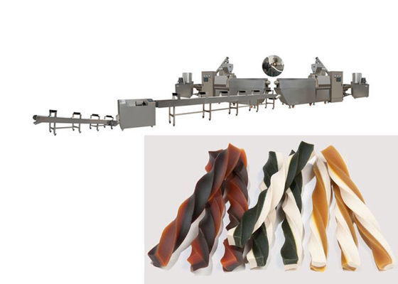 Hondevoer die van rundvlees de Natuurlijke Stokken tot Machine maken Tandtraktatiesproduct de Enige Lijn van de Schroefextruder