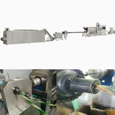 95kw Volledig Roestvrijstalen Twist Hondenvoer Verwerkingsapparatuur Huisdier Extrusiemachine SS304