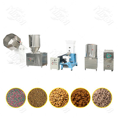 Industrie 500 kg/uur Huisdier Snacks Voedingsmachine Productielijn Twin Screw Dog Food Kibble Fish Feed Making Extruder