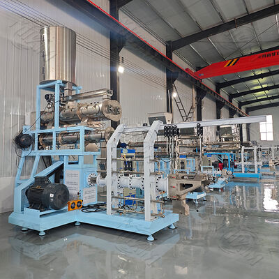 CE Factory Sale Wet Dry Type Floating Fish Feed Mill/shrimp Food Pellets Double Screw Single Screw Extruder Machine