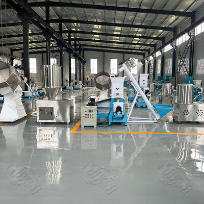 Hoog efficiënte Dry Floating Fish Feed Pellet Processing Line 200kg/H-6000kg/H Animal Pet Cat Dog Food Making Extruder Machine