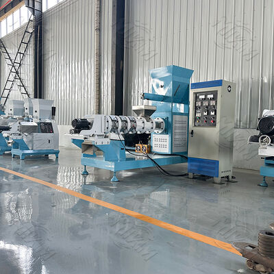 Continue & Automatische Visvoer Extruder Machine met 70-110 mm Schroefdiameter en Verschillende Vormen Matrijzen