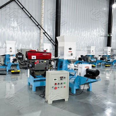 MIKIM dieselmotor zwevende visvoerpelletmachine pellets machines voor diervoeder vis, geschikt voor alle buiten/elektrisch-vrije scenario's, diesel aangedreven voor meer betrouwbaarheid!