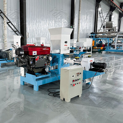 MIKIM dieselmotor zwevende visvoerpelletmachine pellets machines voor diervoeder vis, geschikt voor alle buiten/elektrisch-vrije scenario's, diesel aangedreven voor meer betrouwbaarheid!