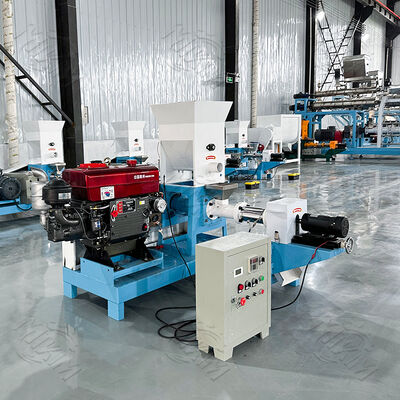 MIKIM Diesel Fish Feed Pellet Extruder Machine: krachtig + laag brandstofverbruik, halveert de productiekosten van visvoerpellets