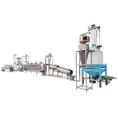 Continue & Automatische Twin Screw Extruder met 70-110 mm Schroefdiameter voor Diverse Vormen Hondenvoer en Visvoer Productie