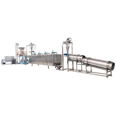 Continue & Automatische Twin Screw Extruder met 70-110 mm Schroefdiameter voor Diverse Vormen Hondenvoer en Visvoer Productie