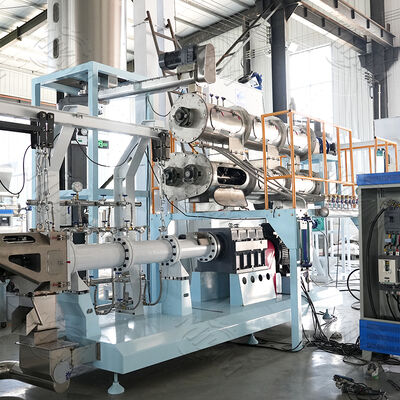 3-5ton/h Automatic Floating Sinking Fish Feed Production Line Twin screw Dog Food Extruder  floating fish feed pellet extruder machine