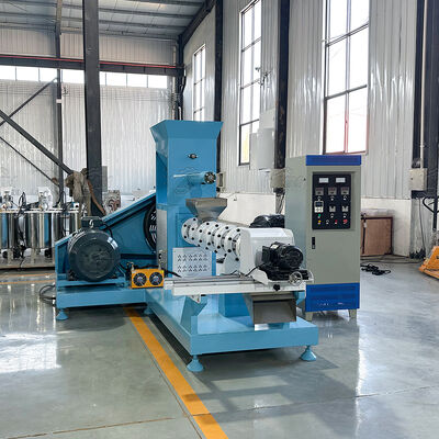 Dry pet food productieproces Floating Fish Feed Mill Pellet Extruder Maker Machine te koop