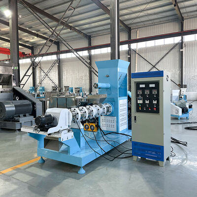 Dry pet food productieproces Floating Fish Feed Mill Pellet Extruder Maker Machine te koop