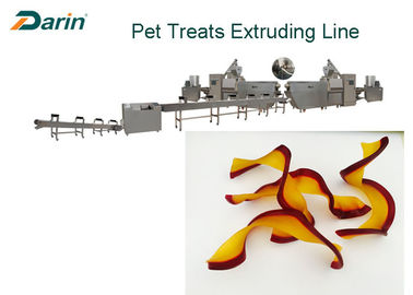 De tweelingkleur Verdraaide van de de Machine Kauwgom van het VormVoedsel voor huisdieren Productielijn van de Hondsnacks