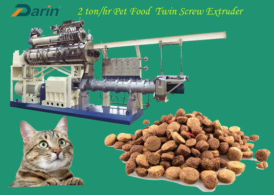 3 Ton/H drogen de Machine van de Voedsel voor huisdierenextruder voor het Hondfokken