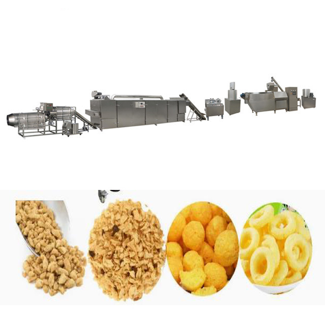 SS304 kaas/Graan van het de Extrudervoedsel van de Rookwolksnack de Productielijn/de Machines