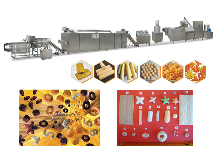 Het snelle van de de Rookwolksnack van de Snelheids Hoge Capaciteit van het de Machinevoedsel de Snacks van de het Graanrookwolk Maken