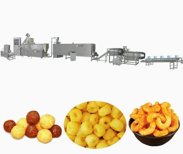 Gepufte van de de Ringsrookwolk van de Graanui de Snackmachine, de Extrudermachine van het Snackvoedsel