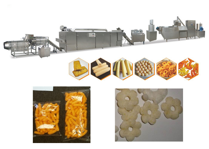 120-500kg/h-de Extrudermachine van de Graanrookwolk voor de Snack van de Hoge snelheidsrookwolk het Uitdrijven