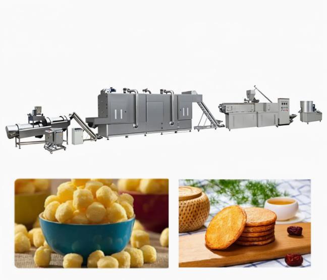 Grote van de de Snacksrookwolk van het Capaciteitsgraan van de de Extrudermachine het Voedselproductielijn