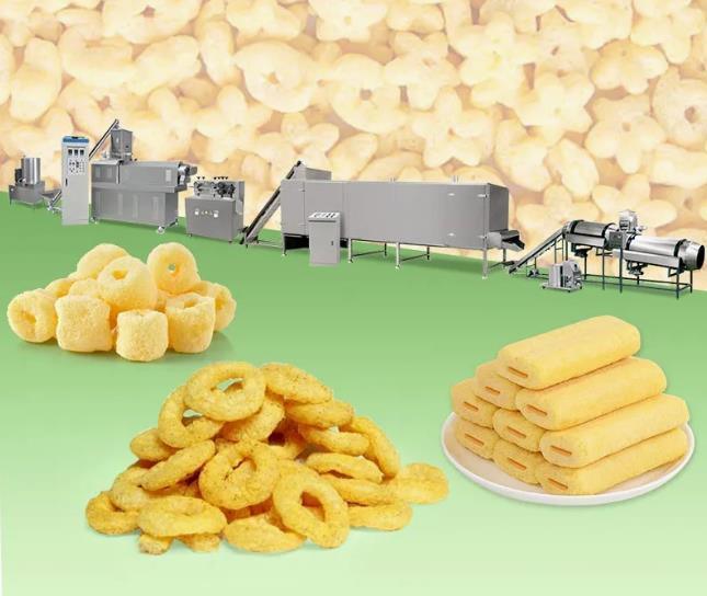 De hoge van de het Graanrookwolk van de opbrengst Middelgrote Capaciteit van de de Snackextruder Machine/het Materiaal