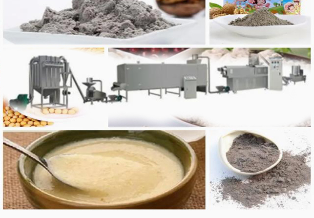 Voedings het poedervoedsel dat van de babyrijst machine/productielijn uitdrijft