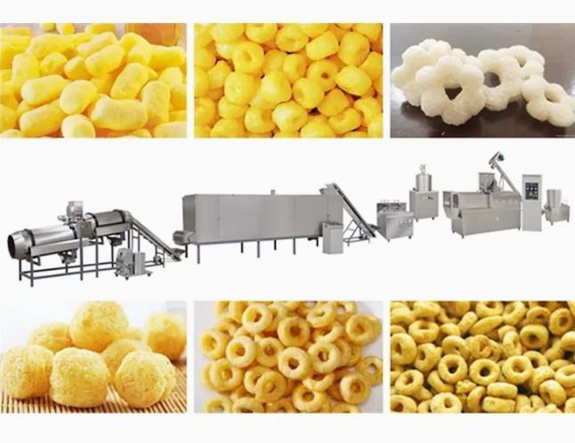 Snack Knapperige Spaanders/Schroef/Shell/Gebraden de Extrudermachine van de Korrelssnack