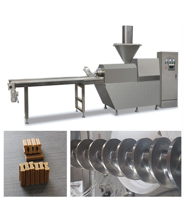 De automatische Van het het roestvrije staal materiële huisdier van de Voedsel voor huisdierenproductielijn machine van de het vleessnack